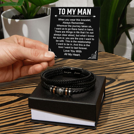 To My Man - "Love You Forever" Bracelet - BB002