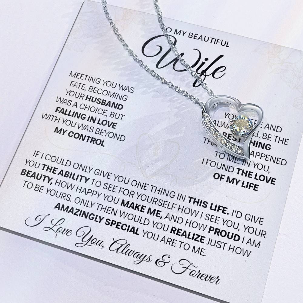 Gift For Wife - You Are The Love Of My Life - Forever Love Necklace