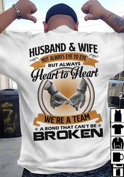 Husband And Wife Always Heart To Heart Classic T-Shirt