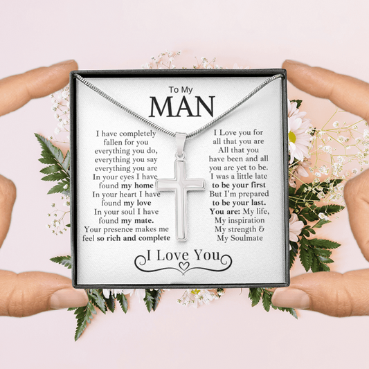 To My Man | You are My Everything | Cross Necklace