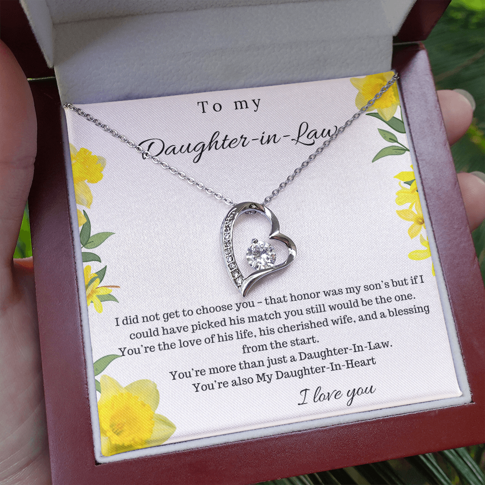 To My Daughter In Law - Forever Love Necklace