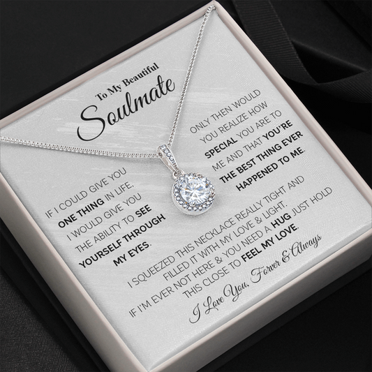 A mi hermosa alma gemela | Collar de esperanza eterna