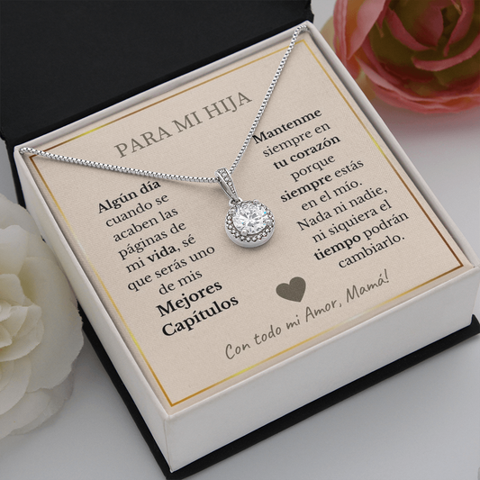 Para mi hija | Siempre en tu corazón | Collar de Amor Eterno