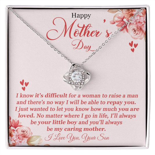 Happy Mother's Day - Caring Mother - Love Knot Necklace