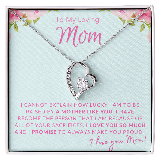 To My Loving Mom | Forever Love Necklace