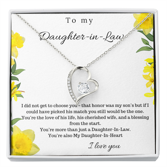 A mi hija en la ley - collar de amor para siempre