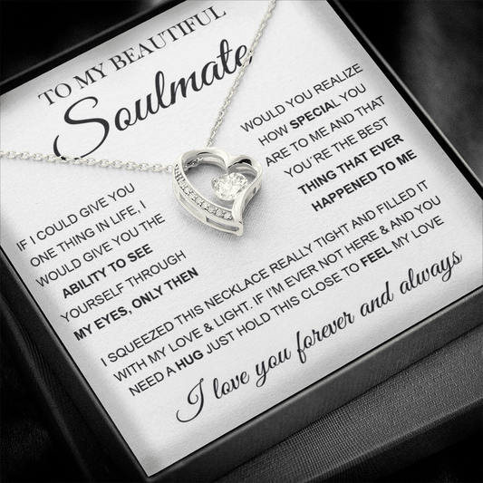 ❤To My Beautiful Soulmate | Forever Love Necklace ❤️