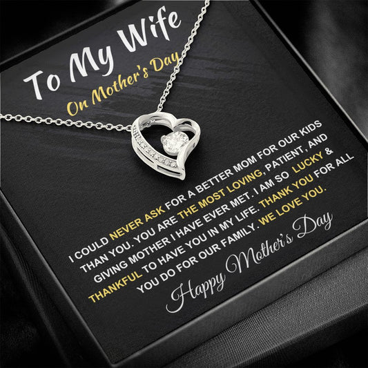 To My Wife on Mother's Day - Forever Love Necklace MD008
