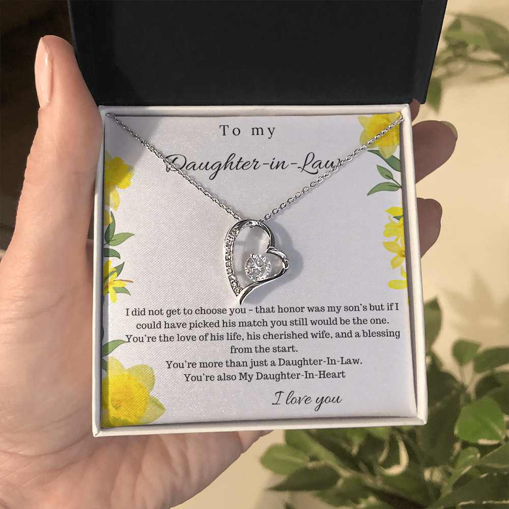 To My Daughter In Law - Forever Love Necklace