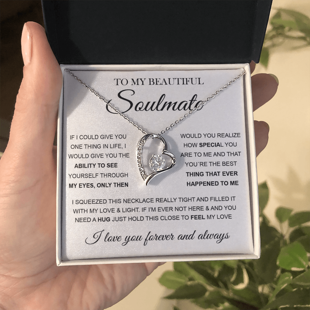 To My Beautiful Soulmate | Forever Love Necklace ❤️