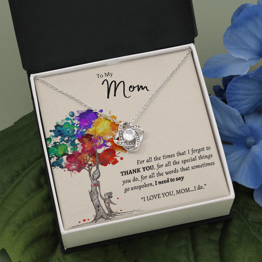 To My Mom | Tree Of Life | Love Knot Necklace